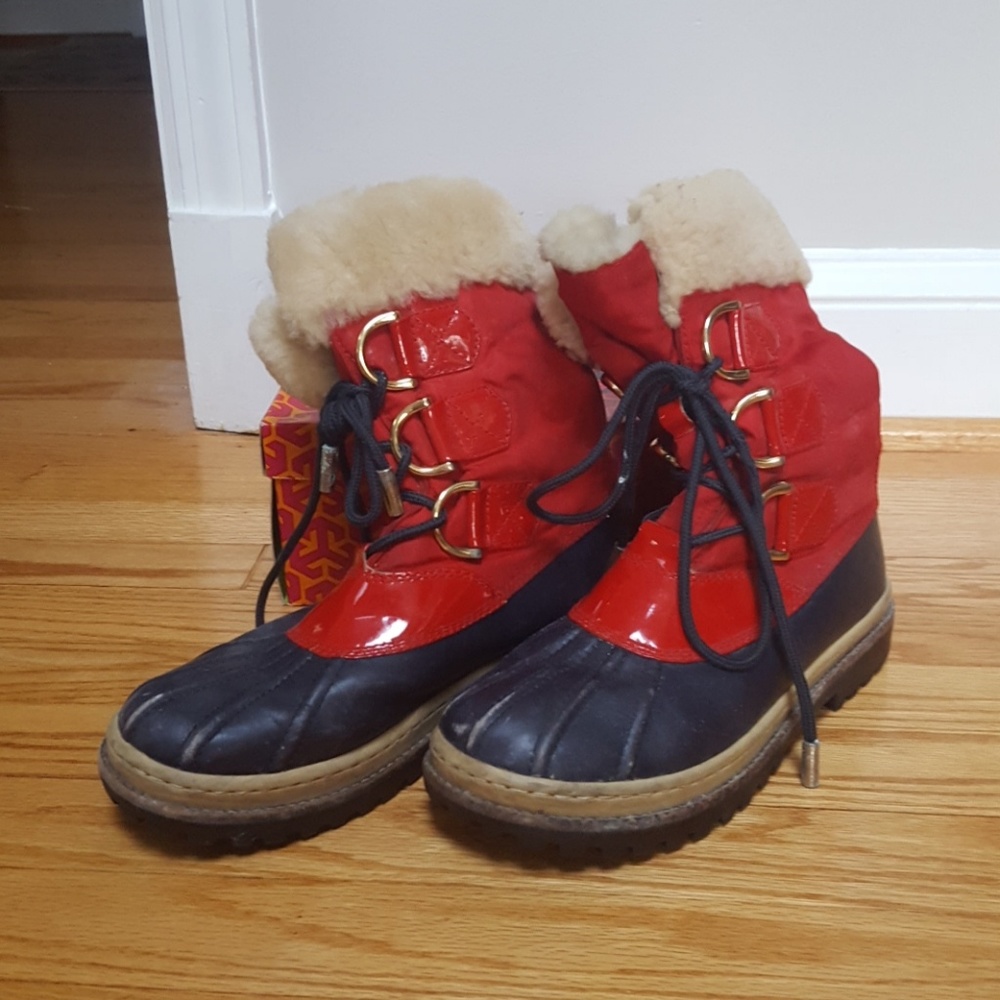 Tory Burch Shearling Winter Boots